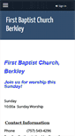 Mobile Screenshot of fbcberkley.org